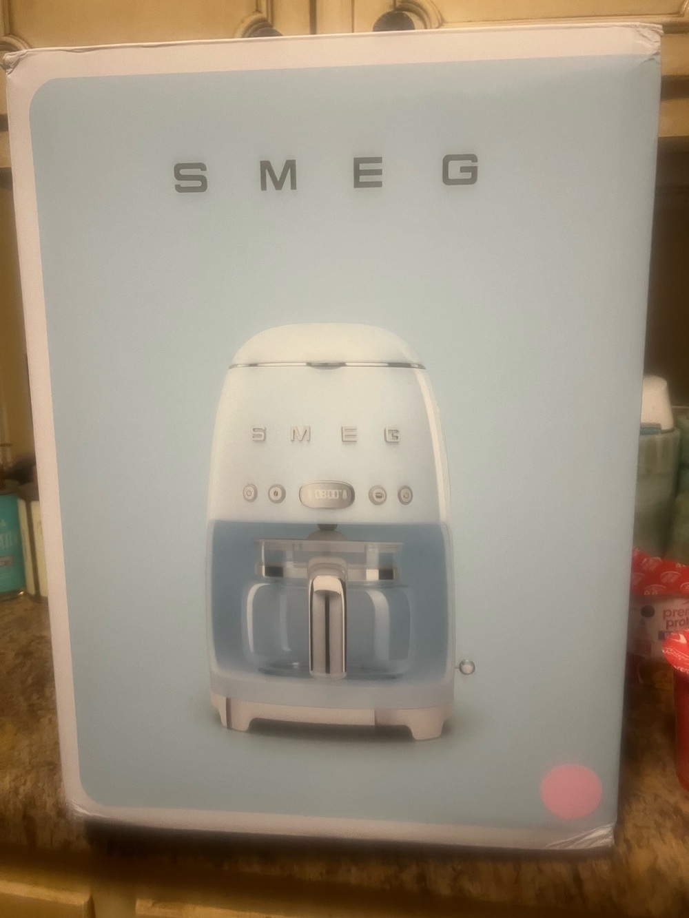 SMEG Retro Style Coffee Maker - Pastel pink